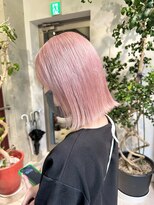ヲタク(wotaku.)&nbsp;ホワイトピンクハイトーンダブルカラーケアブリーチ暖色カラー