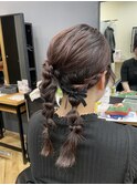 【ヘアアレンジ】黒髪/ボブルフ/ネビージュ/鎌取/林愛華