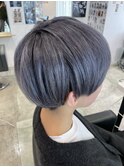 にじさんじ 綺沙良 グレー シルバー ケアブリーチ ショート