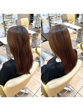 ティエル(Tiele) 酸性ストレート　カラー毛