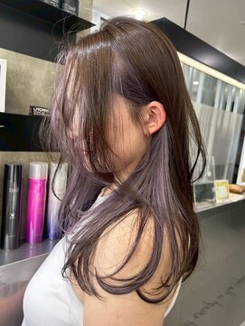 キング 枚方店(K!ng) ハイライトカラーミルクティーベージュレイヤーカット