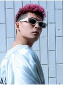 スパイキーショート刈り上げショートアップバング
