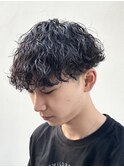 メンズマッシュパーマ波巻ツイストスパイラルパーマ札幌大通