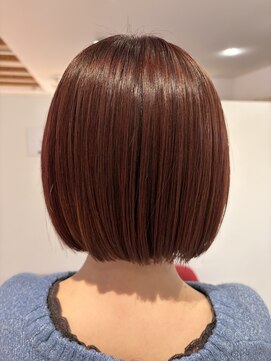 アズールサン 草加西口店(azule-sun) イヤリングカラー,ピンクベージュ,ピンクカラー,ボブ【草加】