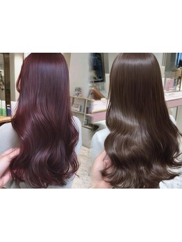 【原宿/北参道5分】ダメージを最小限に抑えた髪質改善カラーで潤う艶髪へ♪[レイヤーカット/ボブ/髪質改善]