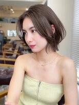 コート 表参道(Cote)&nbsp;美髪大人レイヤーボブまとまるボブグレージュオリーブグレージュ