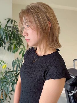 ジルブラン 土浦(JIL BLAN) ハイライトバレイヤージュダブルカラーケアブリーチ20代30代