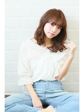 ブリーチ ラボ エーアイ 原宿店(BLEACH LABO Ai) 20代30代40代50代 色っぽふんわりミディの重軽ウェーブヘア♪