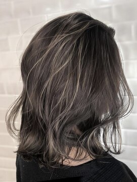 オーブ ヘアー アムール 学芸大学店(AUBE HAIR amour) 【AUBE HAIR】セミハイライト_フリンジロブ