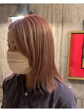 ロイジー(roijir) 【roijir 表参道】ハイトーンカラー☆ピンクベージュ