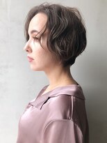 アイティー バイ アルバム 浦和店(IT by ALBUM)&nbsp;ハンサムショートグレージュ_くすみブルーテラコッタ_ba355661