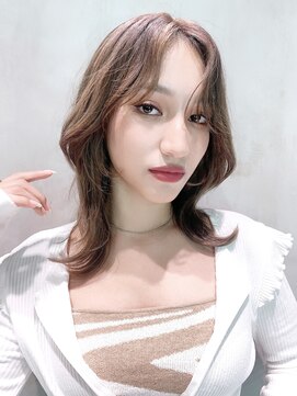 アイティーバイアルバム 八王子店(IT by ALBUM) 巻き下ろし韓国くびれヘア_くびれヘアビタミンカラー_8775