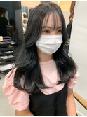 地毛風ブルーブラック×くびれヘア　《佐藤》