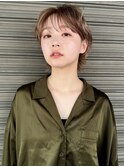 【paaq田中智大】ショートウルフカット×ローライト（ブラウン）