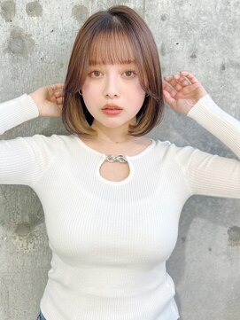 ハローバイシー 仙台(Hello by Sea) イメチェン×美髪[外はねボブ/ボブ/グレージュ]