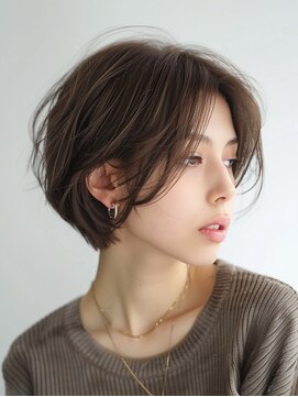 ラファンジュ ヘアー クレオ(Rohange hair Creo) 大人かわいいショートボブ★透明感アッシュブラウン