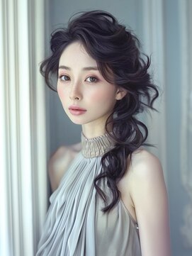 アルトリスト(Altruist Aging×HAIR&SPA) ★ダークアッシュ大人ガーリーボブ着物ミディアムレイヤーカット