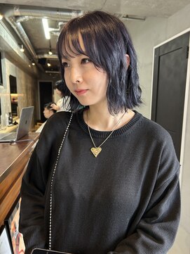 ソイリウム 下北沢(soi rium) ラベンダーカラー_ハイトーンボブ_切りっぱなしボブ