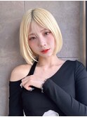 韓国ボブ 切りっぱなしボブ タッセルカット タッセルボブ S213