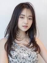 エースハバナ 渋谷(1 HAVANA) ロングレイヤー/ハッシュカット/20代30代/グレージュ