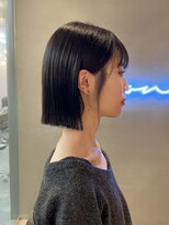 ロンドアジュール 横浜(Lond azur)&nbsp;イメチェン外ハネボブ美髪ワイドバングレイヤー髪質改善縮毛矯正