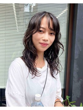 ウルフレイヤーパーマミディアムナチュラルパーマホットパーマ