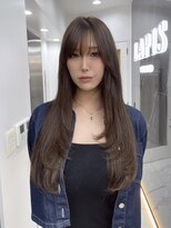 ラピス 渋谷本店(Lapis) シールエクステ/レイヤーカット/チェリーブラウン