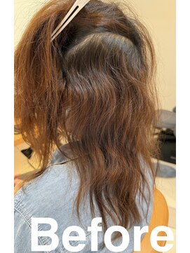 スリーク(SLEEK) SLEEK式髪質改善【縮毛矯正】ビフォー内側