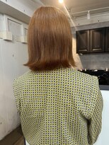 アジールヘア 北千住駅西口店(agir hair) ブリーチなしダブルカラーイルミナカラーオレンジカラー北千住