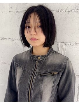 ヨーク(YOKE) 【YOKE】グレーベージュミルクティーベージュレイヤーボブラウン