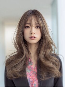 ダル 渋谷/表参道(DAL.) ハッシュカットバタフライカット顔回りカットカーテンバング