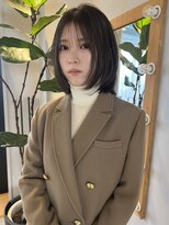 ヌープヘアーアイス(NUUP.hair ici) ◎大人可愛いオリーブグレージュ透明感ミディ