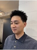 テーパーフェードスパイキーショート