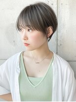 バイエイト(X８)&nbsp;丸みショート×カーキハイライト