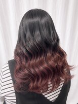 ココカラヘアー ニコ(cococara hair nico) グラデーション裾カラー/ハイトーンデザイン