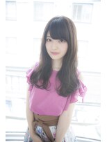 サロンドミルク 原宿(salon de MiLK)&nbsp;【salon de MiLK 原宿】斜めバングフェアリーハニーヘア