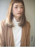 姫カット フルバング 縮毛矯正・ストレート こなれミディ 本八幡