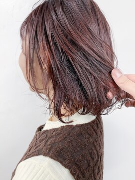 ヴェルダ 池袋店(verda) ナチュラルベリーピンク×ボブレイヤー