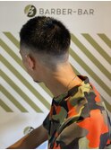 BARBER-BARで夏のフェードスタイル