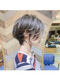 大人かわいいショートボブ小顔サイド 前下がり 川崎 丸み
