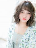 ★グレーベージュランダムパーマエアリーミディ10代20代30代★7