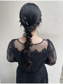 人気の編みおろしアレンジ