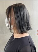 グレー×ベージュのインナーカラー