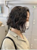 【benji 蔵前 金子 透】ボブパーマ×ハイライト◎蔵前/ボブ