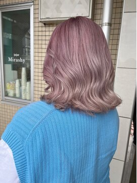 ミラシィ 稲毛(Mirashy) トリプルブリーチカラー×ホワイトラベンダー