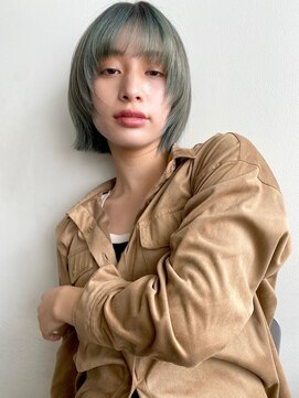 ガレージ バイ グリーン 原宿 表参道(Garage by green) フェイスレイヤー×デザインカラー