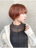 ショート×顔周り×前髪×シルキーベージュ×グレージュカラー