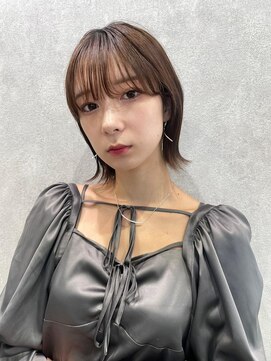 エジョン 幡ヶ谷店(Aejon) 斜めバングインナーグレージュ前髪カタログ