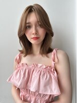 ロンド マーレ 天神大名店(Lond mare)&nbsp;ピンクブラウン/暖色カラー/カシスピンク/韓国ヘア/顔周りカット