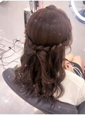 ハーフアップ【クランソア】ヘアセット/ヘアメ/心斎橋